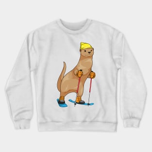 Otter Skier Ski Winter sports Crewneck Sweatshirt